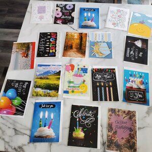 Current Birthday Greeting Cards 18 pack
